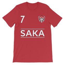 Alloverprint.it Bukayo saka 7 klub sport stil børne t-shirt Rød 9 to 11 years