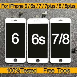 Display til Iphone 8 LCD Touch Udskiftning Skærm Digitizer Assembly til Iphone 7 LCD til Iphone 6s 7 8 Plus LCD For 8 plus hvid