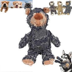 Extreme Bear koiran lelu, vinkuva koiran lelut Karhu koiran lelu raskaille pureskelijoille Tuhoutumattomat koiran lelut Pehmo koiran vinkuva lelu t...