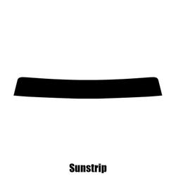 Window-Tint Sun Strip for Kia Opirus - 2002 til 2010 pre-cut sunstrip 5% limo sort