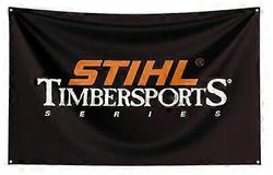FLAGDOM 90X150CM 3X5FT Stihl lippu polyesteripainettu työkalubanneri sisustukseen 4 läpivientiä4 90 x 150cm