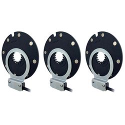 3X sähköpyörän magneettinen tehoanturi 36/48V poljinavustusanturi F-8C magneetit Dual Hall -anturit PA Musta