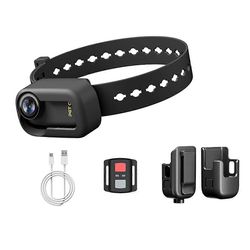 4K 30Hz lemmikkieläinten kaulapantakamera, WiFi-lemmikkikamera, eläinvlog-kamera, minitoimintakamera videotallennuksiin Musta