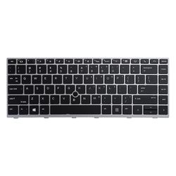 Taustavalaistu kannettavan tietokoneen näppäimistö HP EliteBook 840 G5 846 G5 745 G5 Yhdysvaltain versio musta