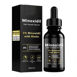 5% Minoxidil hårvækstserum til mænd og kvinder, Minoxidil hårvækst 5 procent 1pc