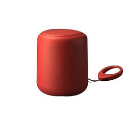Yunshu Mini Bluetooth 5.0 bærbare højttalere USB 2.0 vandtæt festlig rød