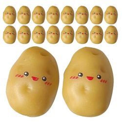 30kpl minitekoperunoita realistinen perunamalli kodin sisustukseen hartsiperunahahmot lomakoristeisiin todenmukaiset koristeet Keltainen 2.18X1.56X...