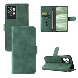 Etui til Realme Gt2 Pro Cover Premium læder med kortholder Flip Folio magnetisk etui Etui Coque - sort Grøn