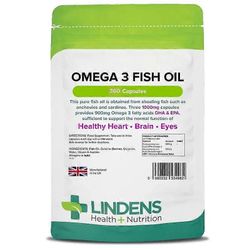Lindens Omega 3 Kalaöljy Kapselit 360 (4999)