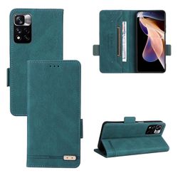 Gangxun Etui til Xiaomi Redmi Note 11 Pro / pro Plus 5g læderetui Folio Flip med kreditkortspor Etui Coque Grøn