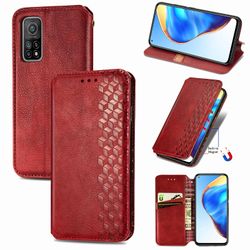 Gangxun Sag For Xiaomi Mi 10t/10t Pro Flip Cover Tegnebog Flip Cover Tegnebog Magnetisk Beskyttende Handytasche Sag Etui - Rød