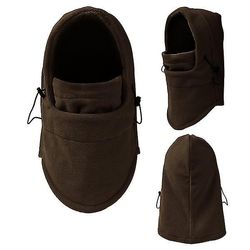Liltop Vinter varm mens termisk balaclava Biker Ski Hat fuld ansigtsmaske hætteklædte cap Kaffe