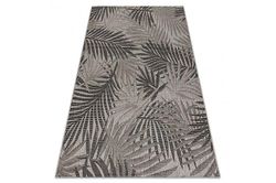 RugsX CARPET SIZAL FLOORLUX 20504 BLADE sølv / sort JUNGLE grå 80x150 cm