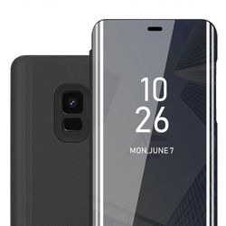 Samsung Galaxy S9 -kotelon suojakotelo - Smartview-muotoilu peilillä TURMALIINI MUSTA