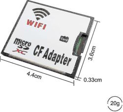 Micro Sd-kort Tf Til Wifi Cf Compactflash MinnekortAdapter For Dslr Kamera