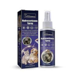 Ssyy Hydrokortison spray, kløe lettelse spray hot spot behandling for hunder, irritert tørr kløende hud