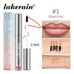 Lip Liner Lip Stain - Kuori pois huulten sävytatuointi, pitkäkestoinen kosteuttava huulitahra, vedenpitävä ravitseva huultenrajauskynä mattapinnall...