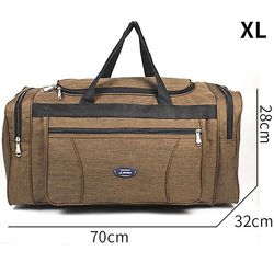 Bags Oxford Vandtæt Mænd Rejse Tasker Håndbagage Big Travel Bag Business Stor kapacitet Weekend Duffle Travel Bag xL-brun