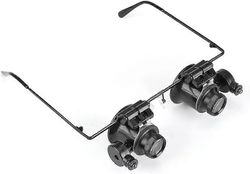 Ammattimaiset suurennuslasit Jalokivikauppiaat Loupe Työkalu kello Korjauslasit 20xmagnifying Led-valolinssi