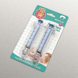 4kpl nenäruisku vauvalle, silikoni vauva nenän aspiraattori Qucik-ruisku nenänpuhdistusaine huuhtelutyökalu vauvalle / vauvalle / lapselle sininen