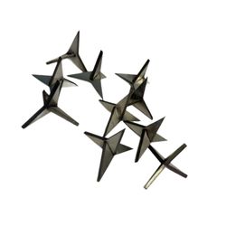 30kpl kolmiokynsi erittäin luja käytännöllinen helppo asennus autonrenkaan naulat 2,5cm Hopeanhohtoinen 2.5cm