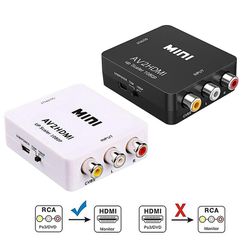 Mini Av To Hdmi-kompatibel Converter Device Av Cvbs 3rca Til Hdmi-kompatibel Box 1080p Video Av2 Til HDTV Til Ps3/ps4 Dvd Pc Blcak