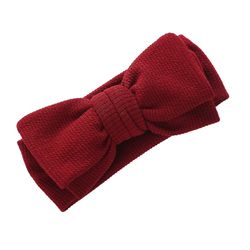 Baby Bowknot Pannebånd Infant Boy Girl Bomull Hårbånd Kiddie Hår Tilbehør Gratis frakt Burgund