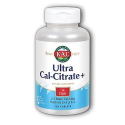 Kal Ultra Cal-Citrate+, 120 välilehteä (1 kappaleen pakkaus)