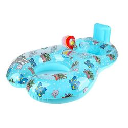 Mikasa Baby sikkerhed svømning float ring, Pvc svømning, barnesæde ring, dobbelt sikker Klar blå