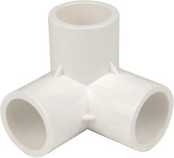 10 Pack 32mm 3-vägs PVC-beslag, vattenrörsbeslag, tredimensionella tees