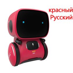 Sajygv Barnas smarte robot, intelligent pedagogisk leketøy, med programmerbar sang og snakkende stemmechat Rød-russisk