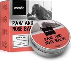 Animigo Koiran tassubalsami ja nenävoide 60ml - Natural Lick Safe, Paraben &; Cruelty Fre - Nose &; Paw Moisturiser kissoille - Kookos, oliiviöljy ...