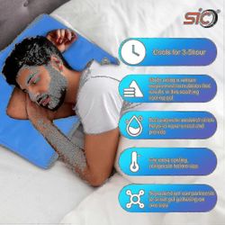 2 kpl pakkaus geelijäähdytysmatto | Jäähdytysgeelityynytyyny imee ja haihduttaa lämpöä | Jäähdytystyynyt yöhikoiluun ja jäähdytystyyny lisäävät unt...