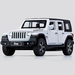 Redkid 1:32 Jeeps Wrangler Rubicon Alloy -automalli Painevaletaan metalliset maastoajoneuvot Automallin simulointi Ääni ja valo Lasten lelut Lahja ...
