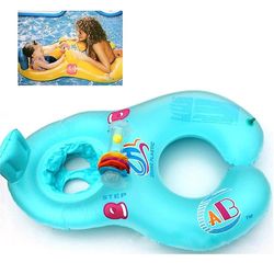 Mikasa Baby sikkerhed svømning float ring, Pvc svømning, barnesæde ring, dobbelt sikker Blå