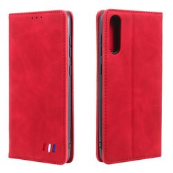 Etui til Samsung Galaxy A70 Cover Magnetic Closure Wallet Book Flip Folio Stand View Læder cover Stødsikker - Rød