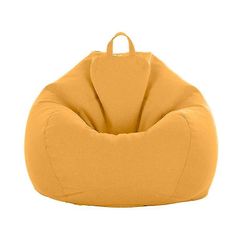 Ingen påfyldning Bønnepose Vaskbar Doven sofa klud sækkestol Cover-5sizes-gurkemeje 45*25cm Turmeric