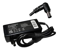 Power4Laptops Samsung LS24E391HL/DA-kompatibel vekselstrømsadapter til skærmforsyning