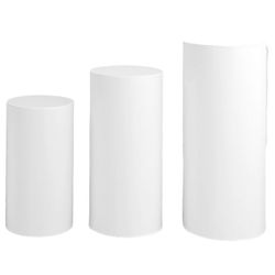 3 kpl juhlasylinteri jalustan jalustan kansi sokkeli pilari hihat syntymäpäiväjuhla hääsisustus jälkiruokapohja käärekangas (ei sisällä sylintereit...