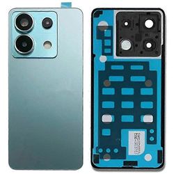 Yhteensopiva Xiaomi Redmi Note 13 Pro 5G takaakun kotelon kannen kanssa kamerarenkaan linssinsuojuksen varaosalla (ilman logoa) Vihreä