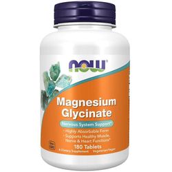 NOW Foods magnesium glysinaattitabletit 180