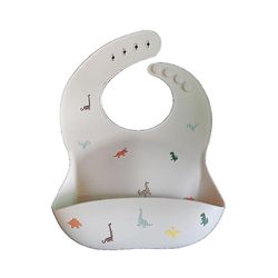 Yunshu Baby silikone Print Halter Hals Fodring Bib FARVE 6