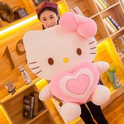 Redkid Hello Kitty 60Cm Pehmo Kawaii Heart Cats Pehmonuket Pehmolelu Super Söpö Vaaleanpunainen Kitten Pillow Lahjat lapsille A 30CM