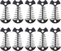 10kpl kansilankkulautatelttapanokset, kalanluukannen ankkuritapit kevätsoljella ulkoretkeilyretkeilyyn, musta