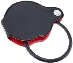 Linkrunning Mini lommeforstørrelsesglas 8X optisk glas med kortikalt beskyttelsesetui, til kontor, læsning, fritid Som vist As shown