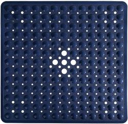 Wjiaer Neliömäinen kylpyamme suihkuallasmatto kylpyhuoneeseen, liukumattomat kylpyammematot imukupilla, tyhjennysreiät, konepestävä, 21 x 21 tuumaa...