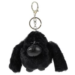 Gorilla avaimenperä ihana täytetty eläin gorilla riipus avaimenperä kukkaro reppu roikkuva koriste Musta 15X9X7CM
