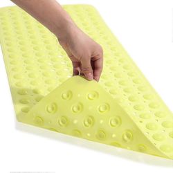 Liukumaton suihkumatto imukupeilla ja hierontapisteillä kylpyhuoneen turvallisuuden takaamiseksi huippuvihreä