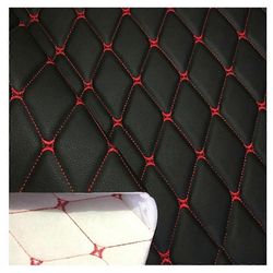 Nahkakangas tikattu vinyyli keinonahka timanttikuvio autojen istuinpäällinen, huonekalut (väri: musta 2, koko: 1,6x2m)