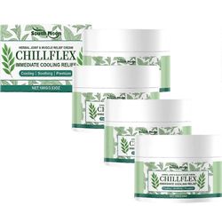 Mentoli nivel- ja lihasvoide Chillflex yrttivoide nivelten ja lihasten epämukavuuksiin 4pcs